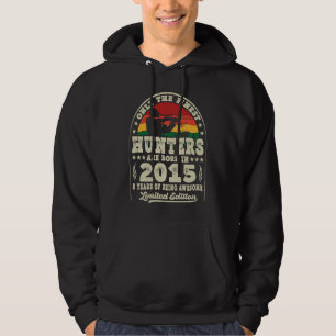8 Year Old Deer Hunting Hunters Vintage 2015 8th B Hoodie