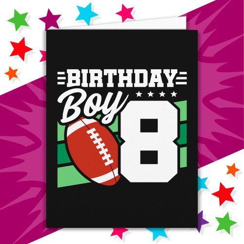 8 Year Old Football Party Theme 8th Birthday Boy