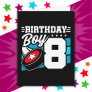 8 Year Old Hockey Party Theme 8th Birthday Boy Card