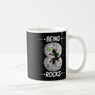 8 Year Old Rock Climbing 8th Birthday Adventures C Coffee Mug