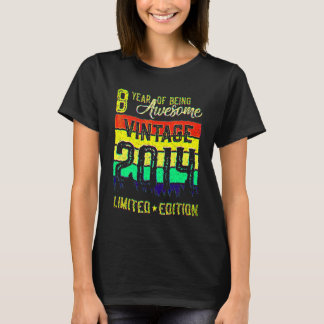 8 Year Old Vintage 2014 8th Birthday 1 T-Shirt
