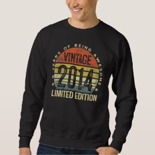 8 Year Old Vintage 2014 8th Birthday Sweatshirt
