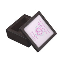 8 years of love tourmaline two tone pink thank you gift box