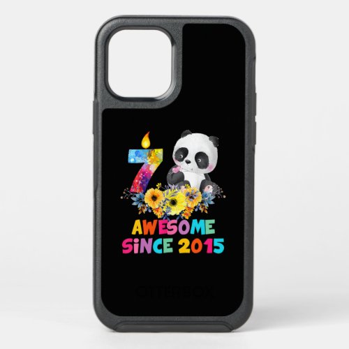 8 Years Old Awesome 2015 8th Birthday Girls Panda  OtterBox Symmetry iPhone 12 Case