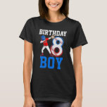 8 Years Old Baseball Themed 8th Birthday Party Spo T-Shirt