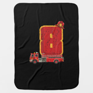 8 Years Old Birthday Boy Gifts Firefighter Baby Blanket