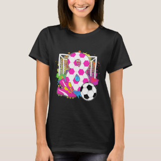 8 Years Old Birthday Girl 8th Birthday Soccer Them T-Shirt