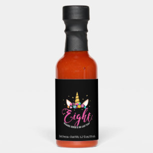 8 Years Old Birthday Girl Gifts Unicorn 8th Birthd Hot Sauces