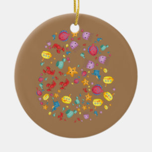 8 years old Birthday Party Fish Under The Sea Ceramic Ornament