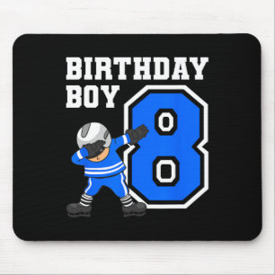 8 Years Old Boy Ice Hockey Player 8th Birthday Kid Mouse Pad