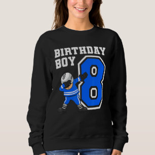 8 Years Old Boy Ice Hockey Player 8th Birthday Kid Sweatshirt