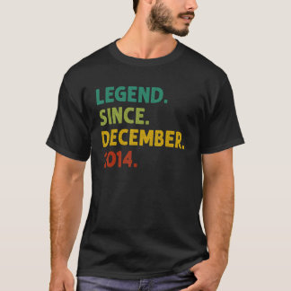 8 Years Old  Legend Since December 2014 8th Birthd T-Shirt