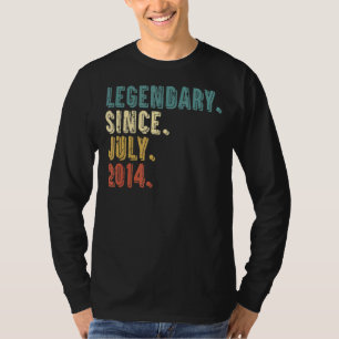 8 Years Old  Legend Since July 2014 8th Birthday T-Shirt