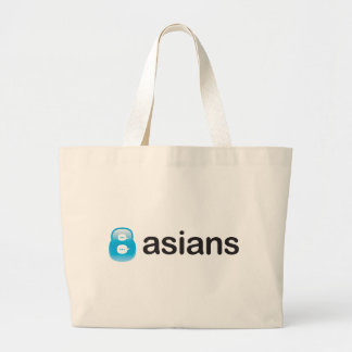 8Asians Totebag Large Tote Bag