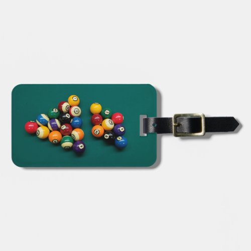 8ball and 9ball billiard rack Luggage Tag