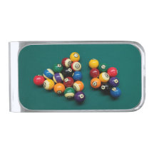 8ball and 9ball billiard rack Money Clip