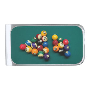 8ball and 9ball billiard rack Money Clip
