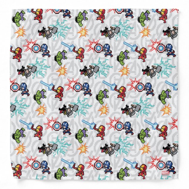 8Bit Avengers Attack Bandana (Front)