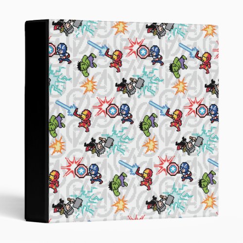 8Bit Avengers Attack Binder