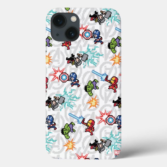 8Bit Avengers Attack Case-Mate iPhone Case (Back)