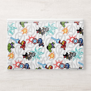 8Bit Avengers Attack HP Laptop Skin
