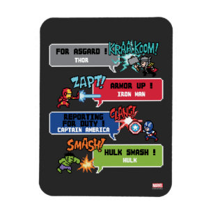 8Bit Avengers Attack Magnet