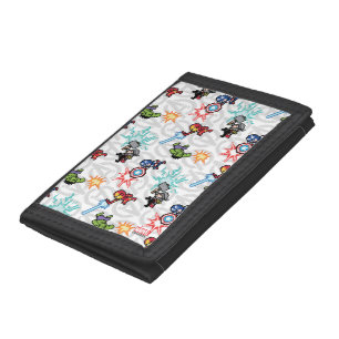 8Bit Avengers Attack Trifold Wallet