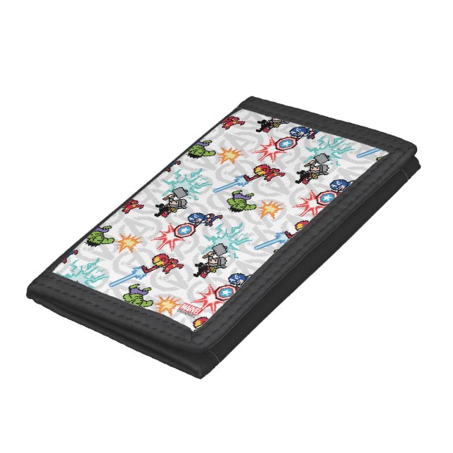 8Bit Avengers Attack Trifold Wallet (Bottom)