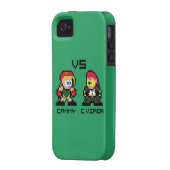 8bit Cammy VS C.Viper Case-Mate iPhone Case (Back Left)