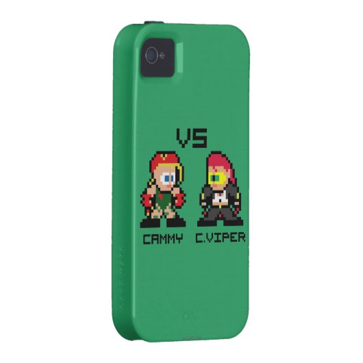8bit Cammy VS C.Viper Case-Mate iPhone Case (Back/Right)