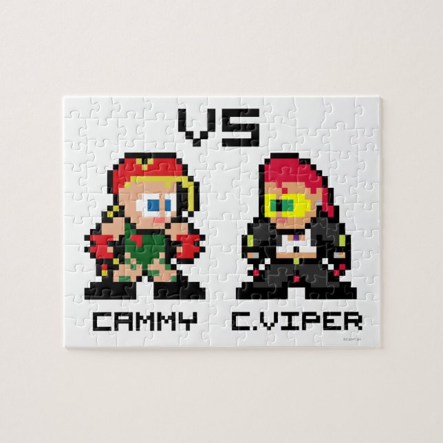 8bit Cammy VS C.Viper Jigsaw Puzzle (Horizontal)