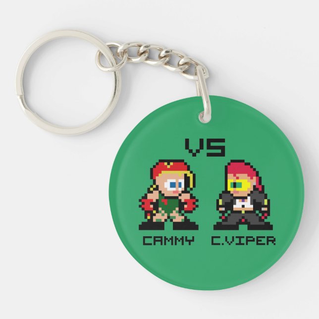 8bit Cammy VS C.Viper Keychain (Front)