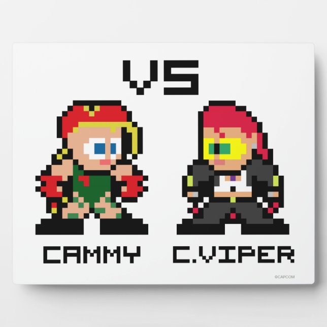 8bit Cammy VS C.Viper Plaque (Front)