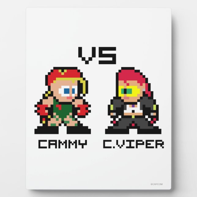 8bit Cammy VS C.Viper Plaque (Front)