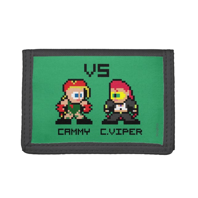 8bit Cammy VS C.Viper Tri-fold Wallet (Front)