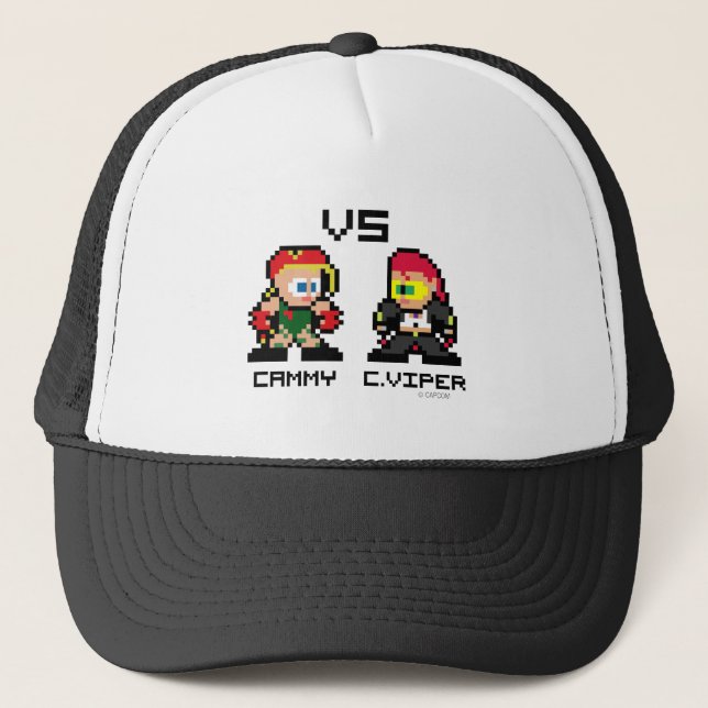 8bit Cammy VS C.Viper Trucker Hat (Front)