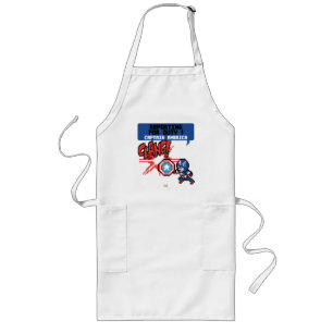 8Bit Captain America Attack - Reporting For Duty! Long Apron