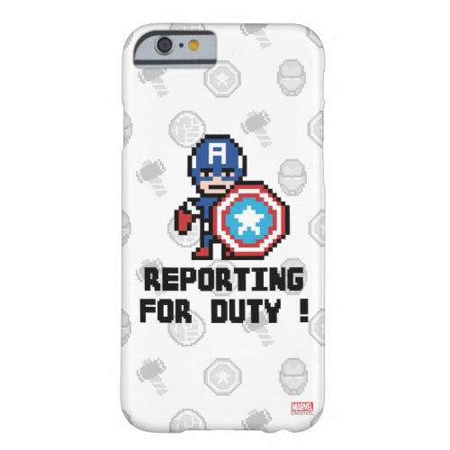 8Bit Captain America _ Reporting For Duty Barely There iPhone 6 Case
