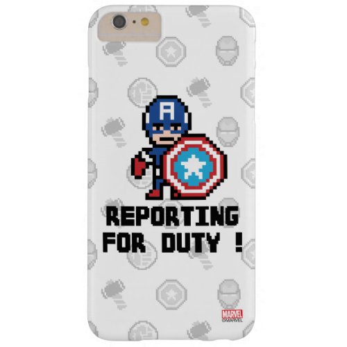 8Bit Captain America _ Reporting For Duty Barely There iPhone 6 Plus Case