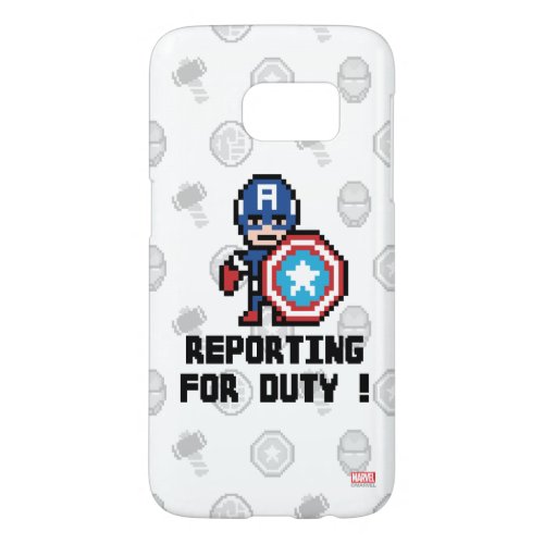 8Bit Captain America _ Reporting For Duty Samsung Galaxy S7 Case