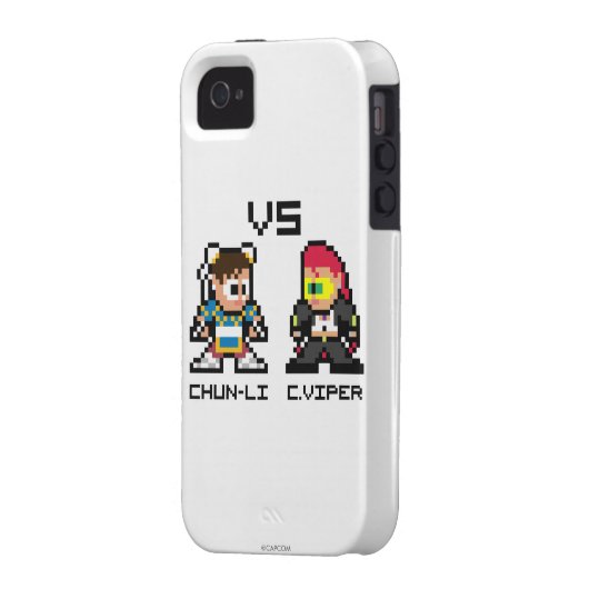 8bit Chun-Li VS C.Viper Case-Mate iPhone Case (Back Left)