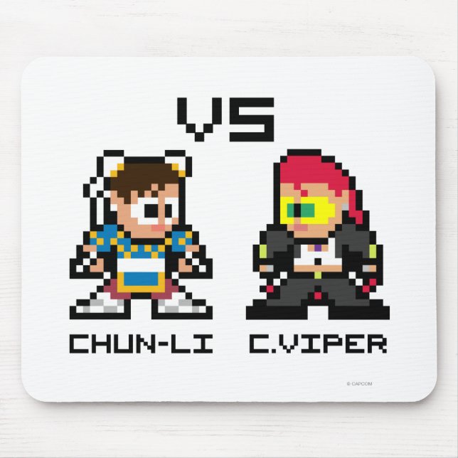 8bit Chun-Li VS C.Viper Mouse Pad (Front)