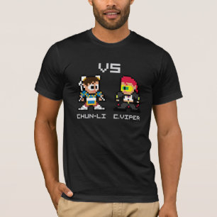 8bit Chun-Li VS C.Viper T-Shirt