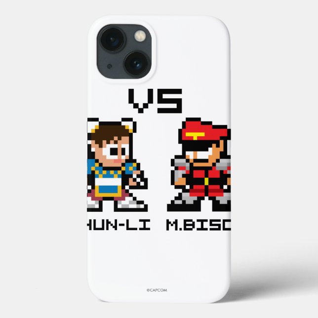 8bit Chun-Li VS M.Bison Case-Mate iPhone Case (Back)
