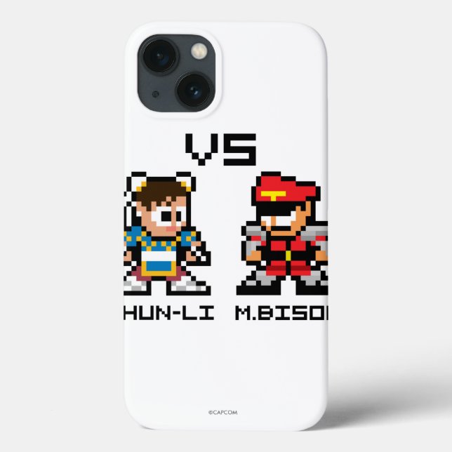 8bit Chun-Li VS M.Bison Case-Mate iPhone Case (Back)