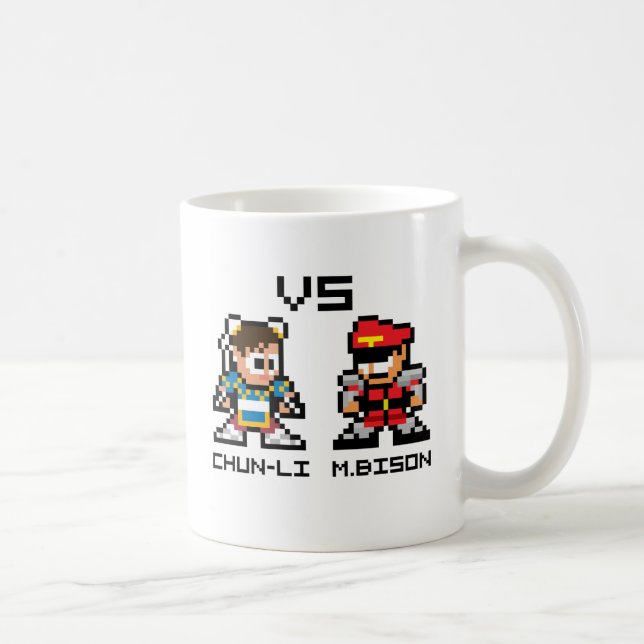 8bit Chun-Li VS M.Bison Coffee Mug (Right)