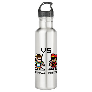 8bit Chun-Li VS M.Bison Stainless Steel Water Bottle