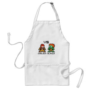 8bit Dhalsim VS Blanka Adult Apron