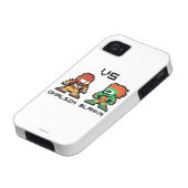 8bit Dhalsim VS Blanka Case-Mate iPhone Case (Bottom)