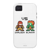 8bit Dhalsim VS Blanka Case-Mate iPhone Case (Back)